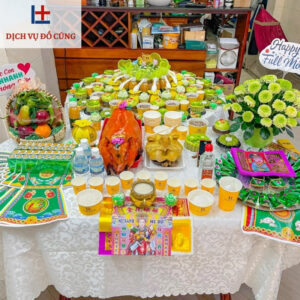 Mâm cúng đầy tháng bé trai gồm những gì_ 