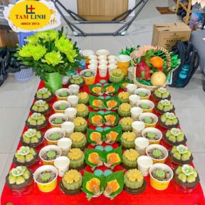 Mâm cúng đầy tháng chay cho bé gồm những gì