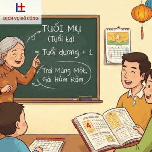 Cách tính tuổi Mụ chính xác và dễ hiểu nhất