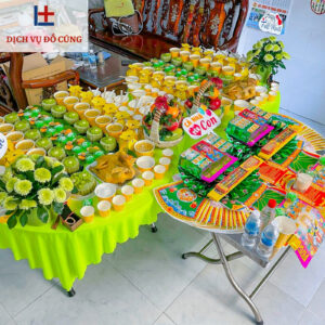 Hướng dẫn nghi thức cúng đầy tháng sinh đôi 2 bé trai 