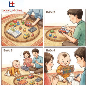 Cách chuẩn bị mâm bóc đồ thôi nôi cho bé