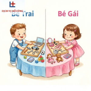Mâm bốc thôi nôi bé trai và bé gái có gì khác nhau