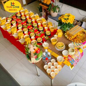 Cách cúng đầy tháng thôi nôi ở nhà thuê ĐƠN GIẢN 2 Cách chuẩn bị mâm cúng đầy tháng thôi nôi ở nhà thuê tối ưu diện tích