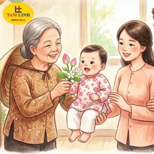 Hướng dẫn thực hiện nghi thức cúng đầy tháng thôi nôi bé gái 