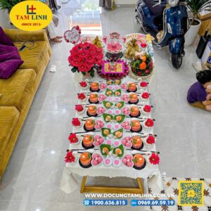 Lễ vật cúng đầy tháng thôi nôi bé gái miền nam