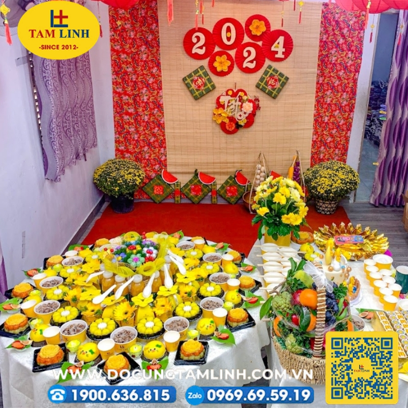mâm cúng đầy tháng bé trai
